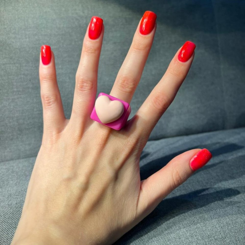 Acrylic ring "HEART"❤️ - Picture 4 of 4
